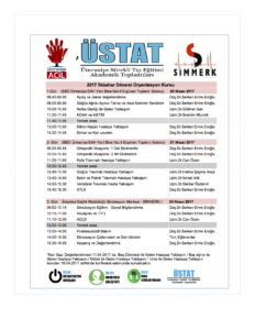 2017 İlkBahar ÜSTAT Oryantasyon Kursu